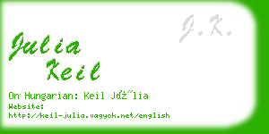 julia keil business card